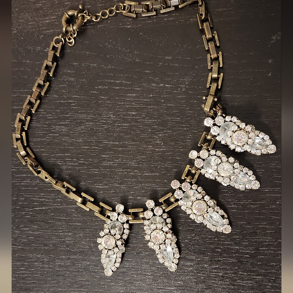 Faux Diamond Statement Necklace
